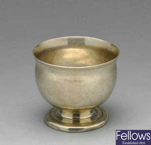 A George II small silver footed bowl.