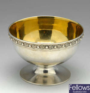 A Victorian silver bowl.