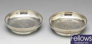 A pair of 1920's Scottish silver bowls or bonbon dishes.