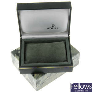 ROLEX - a watch box with an incomplete Rolex watch box.
