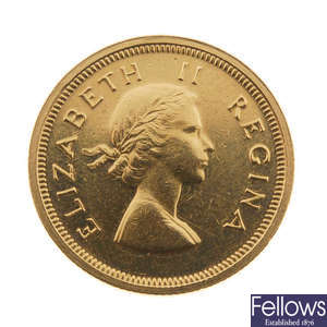 South Africa, Elizabeth II, Gold Pound 1953.