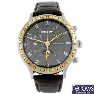 GEORG JENSEN - a gentleman's chronograph bracelet watch.