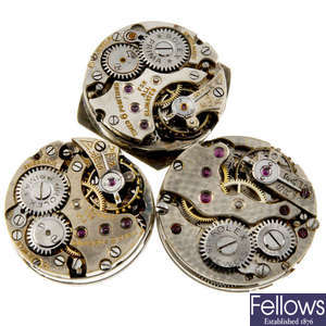 ROLEX - a small group of manual wind watch movements.