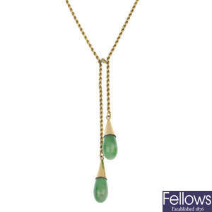 A jade negligee pendant.