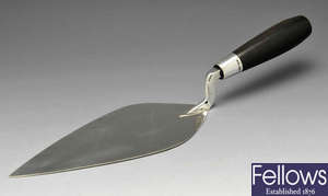 A late Victorian silver trowel.