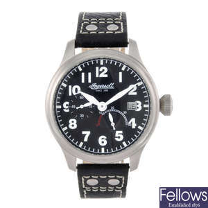 INGERSOLL - a gentleman's stainless steel wrist watch togther with a Ingersoll wrist watch.