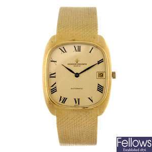 VACHERON CONSTANTIN - a gentleman's 18ct yellow gold Ellipse bracelet watch.