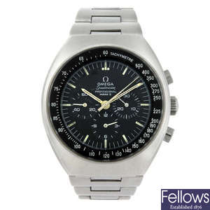 OMEGA - a gentleman's stainless steel Speedmaster Mk II chronograph bracelet watch.
