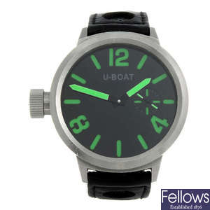 U-BOAT - a gentleman's stainless steel Flightdeck wrist watch.