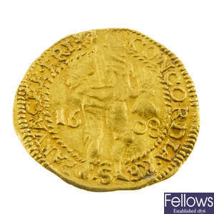Netherlands, Friesland, gold trade Ducat 1608.