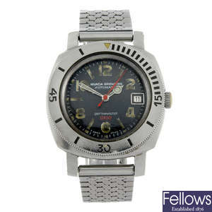 NIVADA GRENCHEN - a gentleman's stainless steel Depthmaster 1000 bracelet watch.