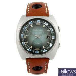 IWC - a gentleman's stainless steel Aquatimer wrist watch.