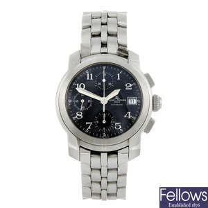 BAUME & MERCIER - a gentleman's stainless steel Capeland chronograph bracelet watch.