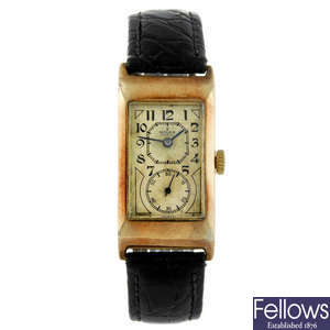ROLEX - a gentleman's 9ct yellow gold Prince wrist watch.