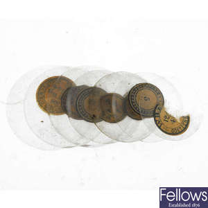 A large group of pocket watch glasses. Approximately 250