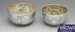 Two late Victorian silver bowls. 