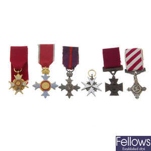 Selection of twenty miniature medals, to include named Crimea medal.