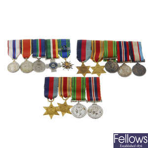 Miniature Medals to include Distinguished Service Medal.