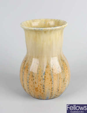 A Ruskin pottery vase.