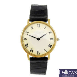 VACHERON CONSTANTIN - a gentleman's 18ct yellow gold wrist watch.