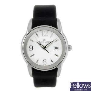 MAURICE LACROIX - a gentleman's stainless steel Sphere wrist watch.