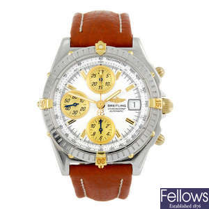 BREITLING - a limited edition gentleman's stainless steel Windrider Chronomat