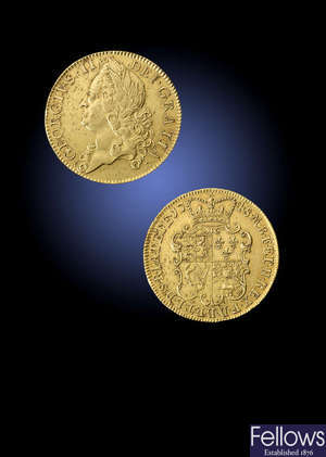 George II, gold Two-Guineas 1748.