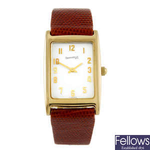 EBERHARD - a gentleman's 18ct yellow gold wrist watch.