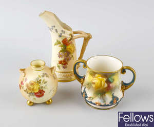 A small group of Royal Worcester porcelain. 