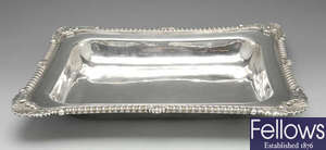 A George III silver entree dish base, Thomas Robins London 1817.