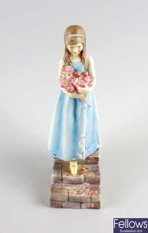 A Royal Worcester figure, 'The Bridesmaid'.