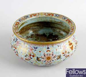 An unusual 19th century Chinese porcelain bowl. 