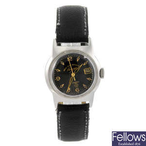 WEST END WATCH CO. - a gentleman's base metal Sowan wrist watch. Together with two other watches.
