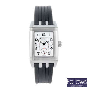 JAEGER-LECOULTRE - a lady's Reverso Gran Sport Duetto Night & Day wrist watch.