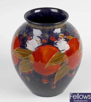 A Moorcroft 'pomegranate and berries' vase.