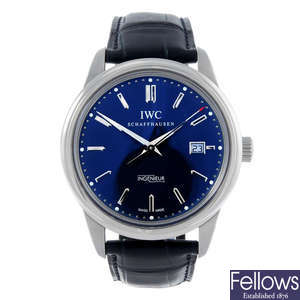 IWC - a gentleman's stainless steel Ingenieur Laureus Foundation wrist watch.