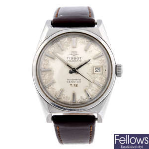 TISSOT - a gentleman's stainless steel Visodate Seastar T.12 wrist watch.