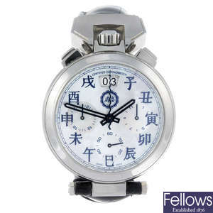 BOVET - a gentleman's stainless steel Sportster chronograph wrist watch.