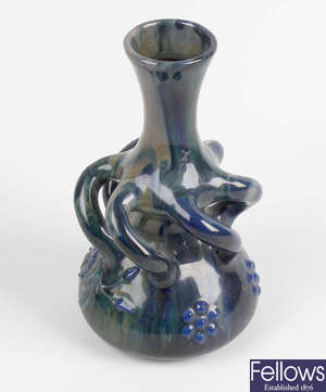 An Elton ware pottery vase. 