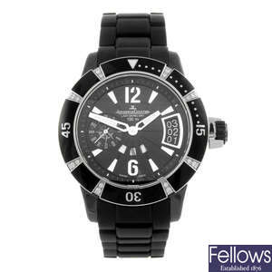 JAEGER-LECOULTRE - a lady's bi-material Master Compressor Lady Diving GMT wrist watch.