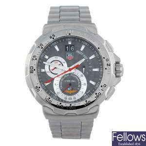 TAG HEUER - a gentleman's stainless steel Formula 1 Indy 500 chronograph bracelet watch.
