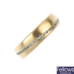An 18ct gold diamond eternity ring.