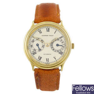 AUDEMARS PIGUET - a gentleman's 18ct gold wrist watch.