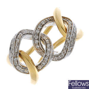 CALGARO- a diamond dress ring. 