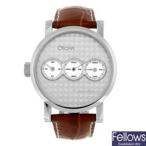 OTIUM - a gentleman's stainless steel Trigulateur wrist watch