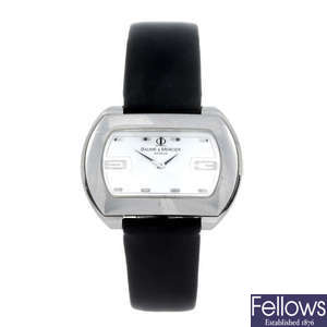 BAUME & MERCIER - a lady's stainless steel Hampton City wrist watch.