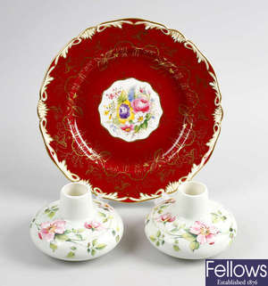 A selection of various Royal Worcester plates, etc. 