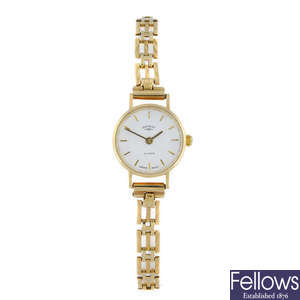(14039) ROTARY - a lady's 9ct yellow gold bracelet watch.