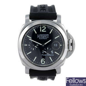 (13437) PANERAI - a gentleman's stainless steel Luminor wrist watch.