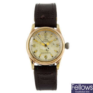 TUDOR - a mid-size gold capped Oyster Centregraph wrist watch.
